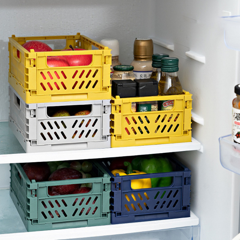 Μεγάλο πτυσσόμενο κιβώτιο Πλαστικό κουτί αποθήκευσης Πτυσσόμενη θήκη Επιτραπέζια βάση Καλάθι αποθήκευσης καλλυντικών Δοχείο οργάνωσης γραφείου σπιτιού