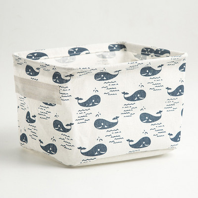 Kockasta sklopiva košara za pohranu tkanine Stolni organizatori Kutije za pohranu šminke Mini kućni ured Organizatori za razne stvari Organizator