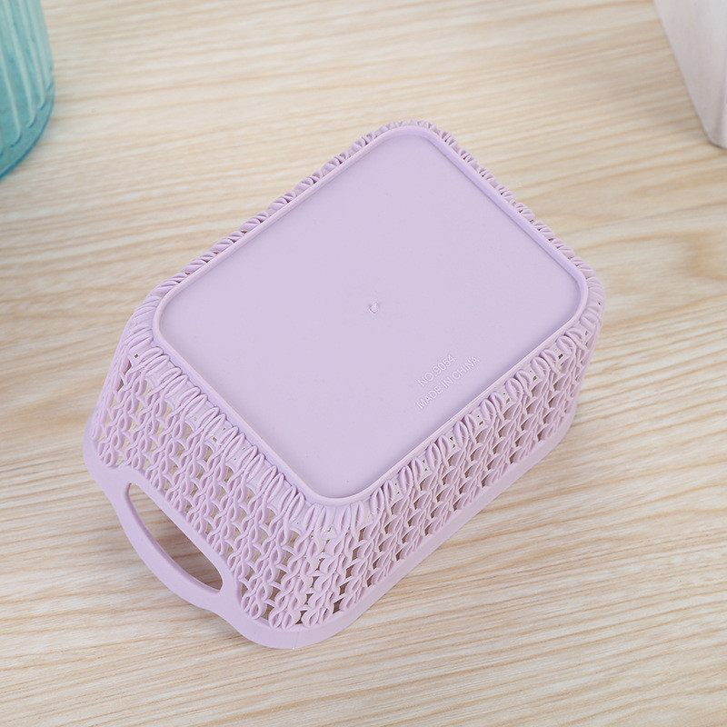 1 tk õõnes kaasaskantav hoiukorv Köök Kodukontor virnastatud pihushoitavad mitmesugused nikerdatud rotangist plastist karpkonteiner