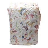 Vonios kambario gėlėmis margintas užtrauktuko dėklo apdaila Dulkėms atsparus priekyje įkraunamas skalbimo mašinos dangtis Priedas Mielas, lengvai valomas namas