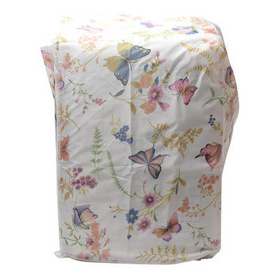 Vonios kambario gėlėmis margintas užtrauktuko dėklo apdaila Dulkėms atsparus priekyje įkraunamas skalbimo mašinos dangtis Priedas Mielas, lengvai valomas namas