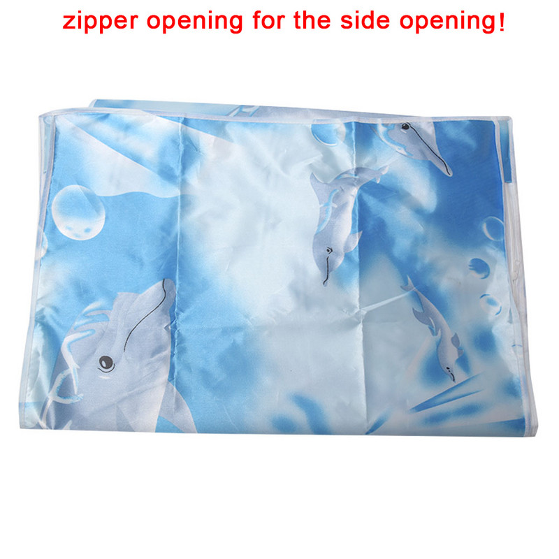 Vonios kambario gėlėmis margintas užtrauktuko dėklo apdaila Dulkėms atsparus priekyje įkraunamas skalbimo mašinos dangtis Priedas Mielas, lengvai valomas namas