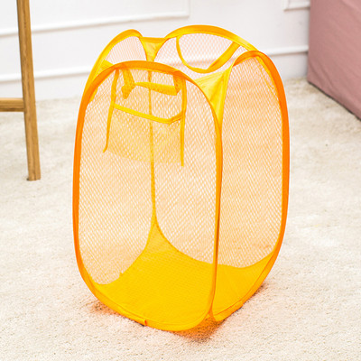 Saliekams veļas grozs Vannas istabas apģērbs Tīkla glabāšanas soma Netīrās veļas šķirošana Grozs Bērnu Rotaļlietas Dažādi Uzglabāšana Organizēt