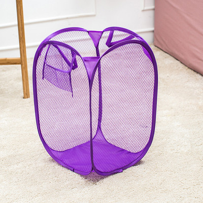 Saliekams veļas grozs Vannas istabas apģērbs Tīkla glabāšanas soma Netīrās veļas šķirošana Grozs Bērnu Rotaļlietas Dažādi Uzglabāšana Organizēt