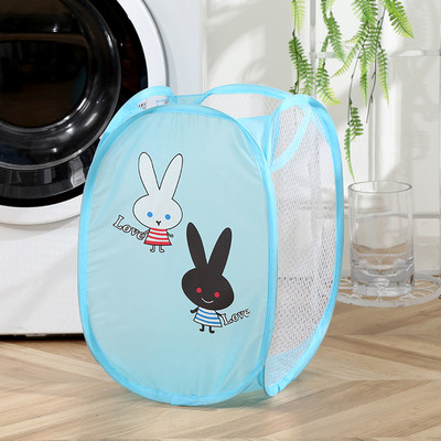 Saliekams veļas grozs Vannas istabas apģērbs Tīkla glabāšanas soma Netīrās veļas šķirošana Grozs Bērnu Rotaļlietas Dažādi Uzglabāšana Organizēt