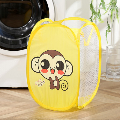 Saliekams veļas grozs Vannas istabas apģērbs Tīkla glabāšanas soma Netīrās veļas šķirošana Grozs Bērnu Rotaļlietas Dažādi Uzglabāšana Organizēt