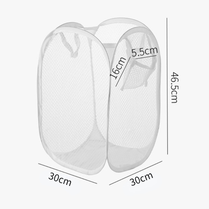 Saliekams veļas grozs Vannas istabas apģērbs Tīkla glabāšanas soma Netīrās veļas šķirošana Grozs Bērnu Rotaļlietas Dažādi Uzglabāšana Organizēt