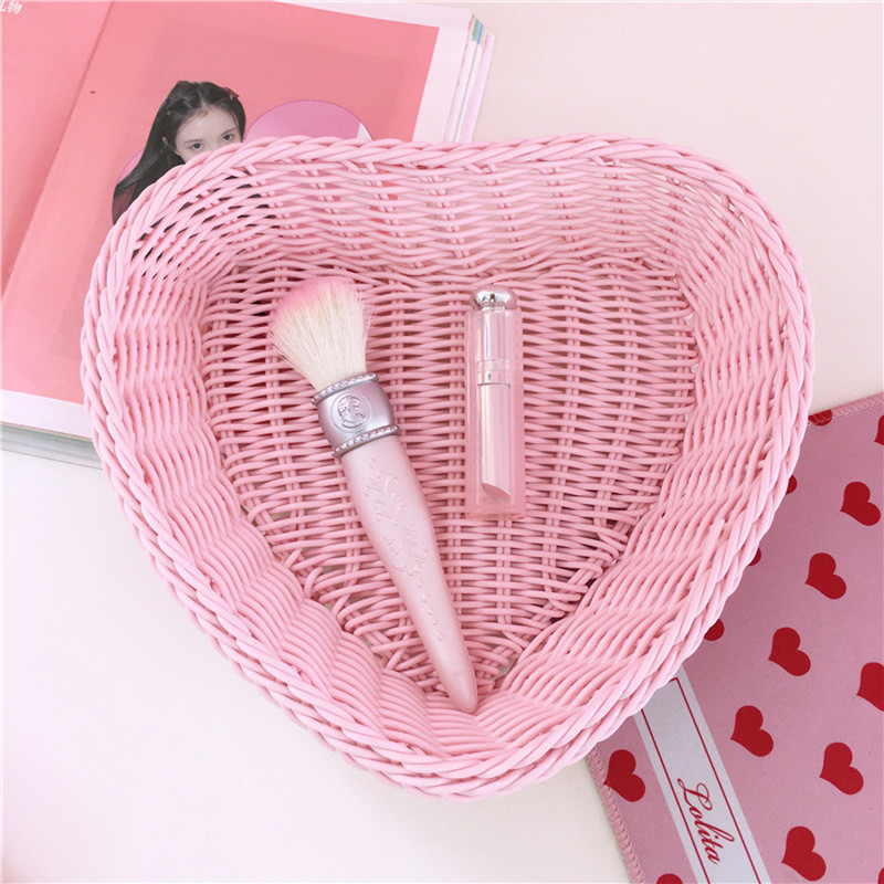 Love Heart Shape Basket Desktop Sweet Color Basket Photo Props for Home Storage Decoration Καλάθι Nordic Storage Καλάθι με φρούτα