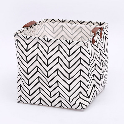 Puuvillane ja linane kokkupandav hoiukorv Laste mänguasjade hoiukast Kangast mitmesuguste asjade hoiukorv Pesukorvi hoiukorv