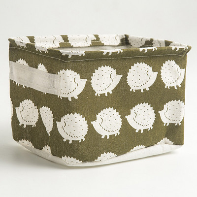 Kokvilnas lina galddatora glabāšanas grozs dažādi piederumi uzglabāšanas kaste ar rokturi, rakstāmgalda kosmētikas organizators bērniem Rotaļlietas Grāmatas Biroja kancelejas preces