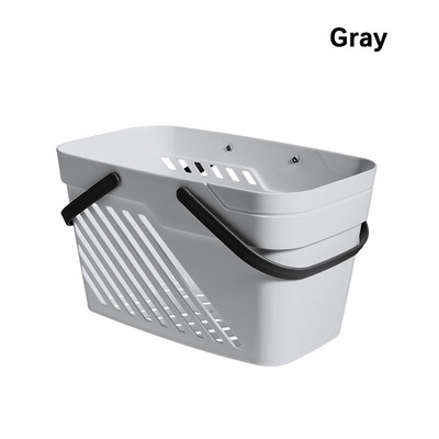 Műanyag zuhanykabinos kosár rekeszekkel, hordozható tisztítószer-tároló rendszerrel fogantyúval egyetemi kollégiumi fürdőszobához