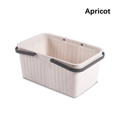 Műanyag zuhanykabinos kosár rekeszekkel, hordozható tisztítószer-tároló rendszerrel fogantyúval egyetemi kollégiumi fürdőszobához