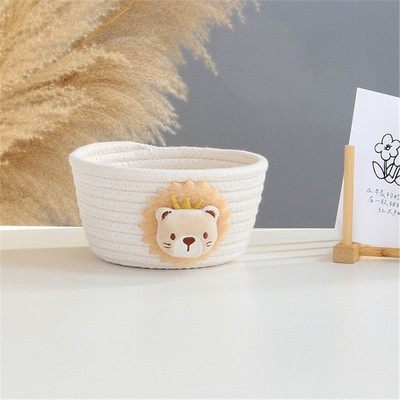 3 izmēra multfilmu dzīvnieki, ar rokām austi glabāšanas grozi, rotaļlietas, darbvirsmas organizators.