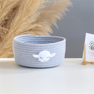 3 izmēra multfilmu dzīvnieki, ar rokām austi glabāšanas grozi, rotaļlietas, darbvirsmas organizators.