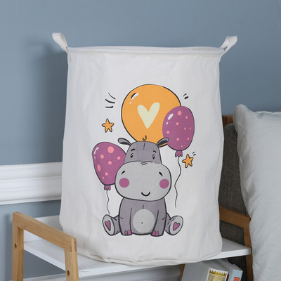 40 X50 CM kokvilnas lina auduma māksla salokāms mājsaimniecības netīro apģērbu uzglabāšanas spainis Bērnu rotaļlietu uzglabāšanas grozs