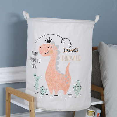 40 X50 CM kokvilnas lina auduma māksla salokāms mājsaimniecības netīro apģērbu uzglabāšanas spainis Bērnu rotaļlietu uzglabāšanas grozs