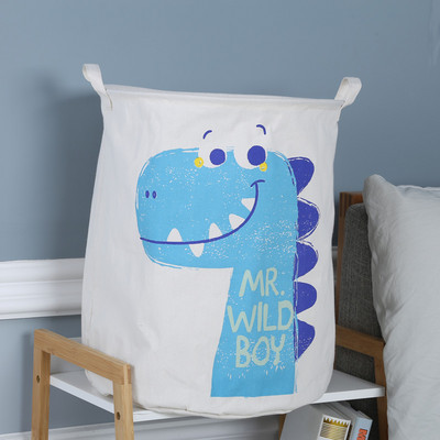 40 X50 CM kokvilnas lina auduma māksla salokāms mājsaimniecības netīro apģērbu uzglabāšanas spainis Bērnu rotaļlietu uzglabāšanas grozs