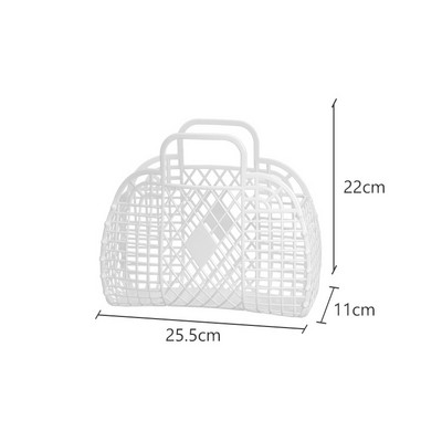 Mājsaimniecības salokāmi dažādi piederumi Uzglabāšanas grozi Sieviešu aplauzums Želejas maisiņš Dārzeņu grozs Dobs želejas soma meitenei lielas ietilpības rokassomiņa