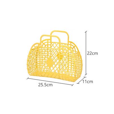 Mājsaimniecības salokāmi dažādi piederumi Uzglabāšanas grozi Sieviešu aplauzums Želejas maisiņš Dārzeņu grozs Dobs želejas soma meitenei lielas ietilpības rokassomiņa