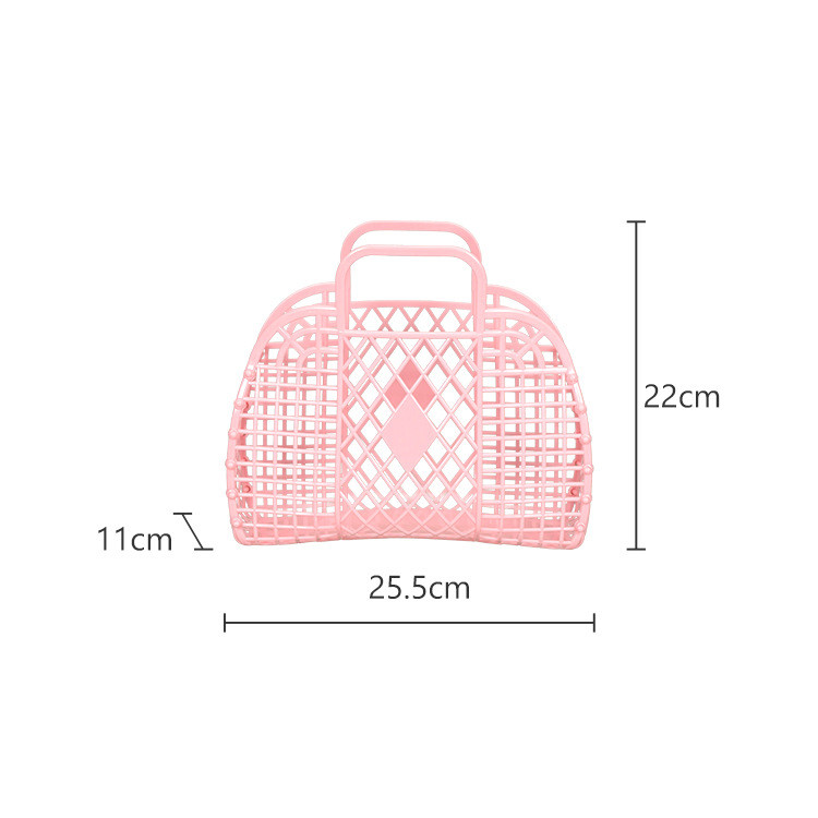 Mājsaimniecības salokāmi dažādi piederumi Uzglabāšanas grozi Sieviešu aplauzums Želejas maisiņš Dārzeņu grozs Dobs želejas soma meitenei lielas ietilpības rokassomiņa