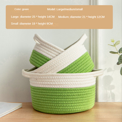 Katės ausies formos stalinis laikymo krepšelis Medvilniniai lininiai drabužiai Kosmetika Įvairios reikmenys Žaislų saugykla miegamojo komodos namų dekoravimui