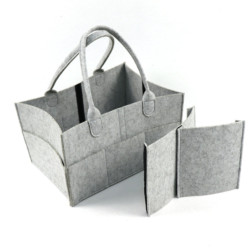 Filca auduma glabāšanas soma salokāma mazuļa liela izmēra autiņbiksīšu pārtīšanas galda organizators Rotaļlietu uzglabāšanas grozs Auto organizators