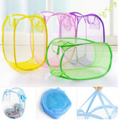 Saliekams veļas glabāšanas grozs Mājsaimniecības netīro apģērbu soma Viegls neilons Tīkla krāsa Tīkls Veļas grozs Dažādi piederumi Organizācija