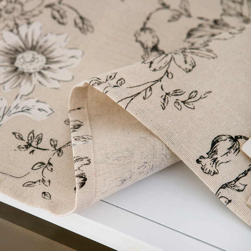 Mikroviļņu cepeškrāsns pārsegi Kokvilnas lina melno rožu uzglabāšanas soma Dubultās kabatas Putekļu pārsegi Mikroviļņu krāsns nosūcējs Virtuves piederumi