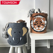 Bērnu Rotaļlietas Organizators Kabata Karikatūra dzīvnieku bērnu rotaļlietu uzglabāšanas kaste Veļas grozs Drēbes Dažādi Uzglabāšanas grozi