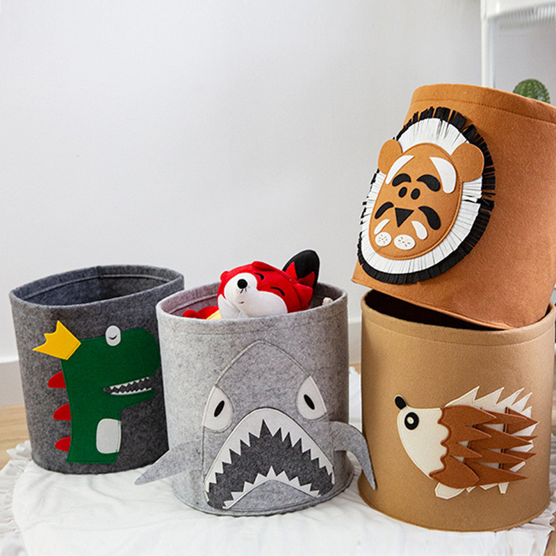Bērnu Rotaļlietas Organizators Kabata Karikatūra dzīvnieku bērnu rotaļlietu uzglabāšanas kaste Veļas grozs Drēbes Dažādi Uzglabāšanas grozi