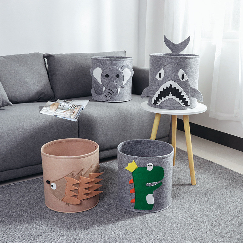 Bērnu Rotaļlietas Organizators Kabata Karikatūra dzīvnieku bērnu rotaļlietu uzglabāšanas kaste Veļas grozs Drēbes Dažādi Uzglabāšanas grozi