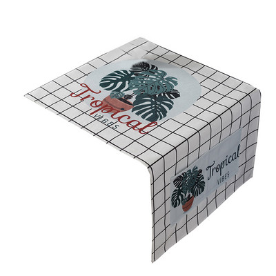 Mūsdienīgs Ziemeļvalstu mikroviļņu putekļu vāks Cepeškrāsns pārsegs Mikroviļņu pārsegs Ledusskapis Protecor mājas dekors ar piekarināmu maisiņu jauks