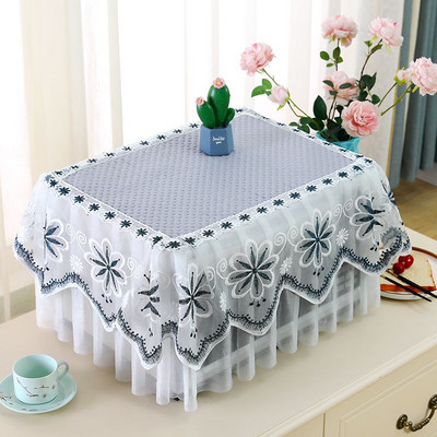 Mikroviļņu krāsns pārsegi viss iekļauts mežģīņu dekoratīvais putekļu pārsegs mājsaimniecības virtuve, eļļas necaurlaidīgs pretapaugšanas ledusskapis universāls