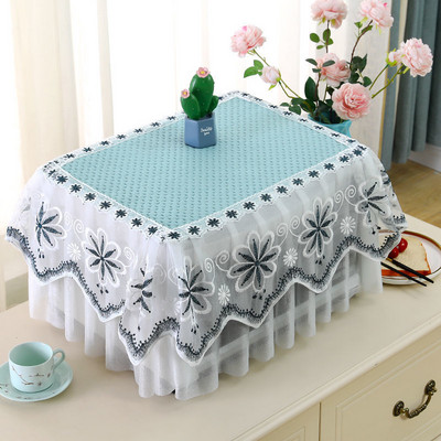 Mikroviļņu krāsns pārsegi viss iekļauts mežģīņu dekoratīvais putekļu pārsegs mājsaimniecības virtuve, eļļas necaurlaidīgs pretapaugšanas ledusskapis universāls