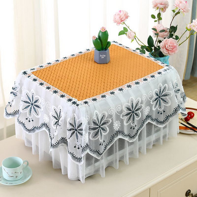 Mikroviļņu krāsns pārsegi viss iekļauts mežģīņu dekoratīvais putekļu pārsegs mājsaimniecības virtuve, eļļas necaurlaidīgs pretapaugšanas ledusskapis universāls