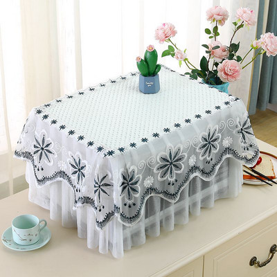 Mikroviļņu krāsns pārsegi viss iekļauts mežģīņu dekoratīvais putekļu pārsegs mājsaimniecības virtuve, eļļas necaurlaidīgs pretapaugšanas ledusskapis universāls