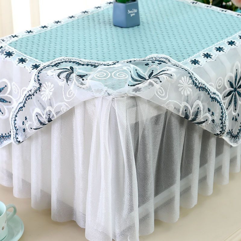 Mikroviļņu krāsns pārsegi viss iekļauts mežģīņu dekoratīvais putekļu pārsegs mājsaimniecības virtuve, eļļas necaurlaidīgs pretapaugšanas ledusskapis universāls