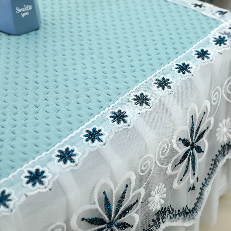 Mikroviļņu krāsns pārsegi viss iekļauts mežģīņu dekoratīvais putekļu pārsegs mājsaimniecības virtuve, eļļas necaurlaidīgs pretapaugšanas ledusskapis universāls