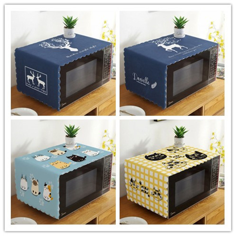 Mikroviļņu krāsns putekļu vāks Eļļas necaurlaidīgs, šļakatu necaurlaidīgs cepeškrāsns pārsega audums Universāls ūdensnecaurlaidīgs pārsegs Virtuves piederumi