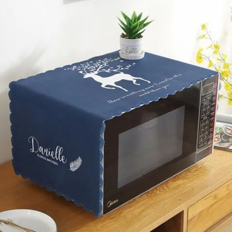 Mikroviļņu krāsns putekļu vāks Eļļas necaurlaidīgs, šļakatu necaurlaidīgs cepeškrāsns pārsega audums Universāls ūdensnecaurlaidīgs pārsegs Virtuves piederumi