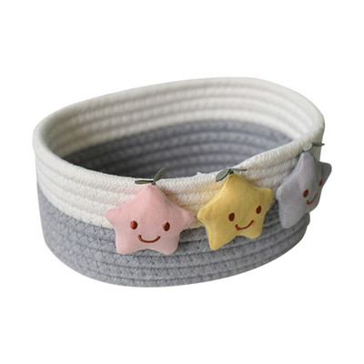 Daugiafunkcinis Star Desktop Mažas krepšelis Virvelė Krepšeliai Vonios Drabužiai Darželio Žaislai Kūdikiams Vaikams Medvilninės austinės krepšelių dėžės