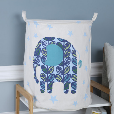 Bērnu rotaļlietu uzglabāšanas grozs Salokāms Sadzīves veļas glabātuve Jauki liels kokvilnas veļas spainis Dzīvojamā istaba Virtuves organizators