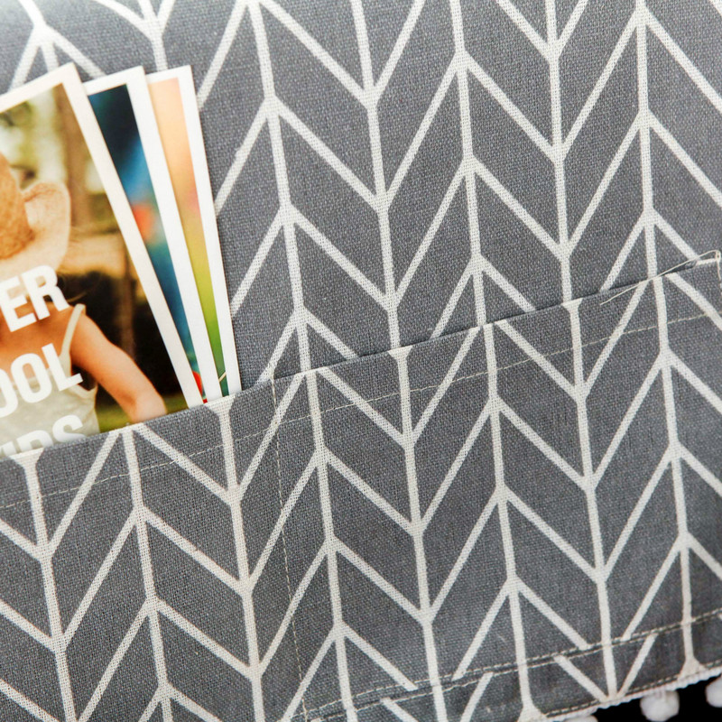 Poklopac za mikrovalnu pećnicu Tkanina otporna na prašinu i ulje s džepovima za pohranu Pamučna posteljina Kuhinjski toster Poklopac za uređaje Zaštita Ukrasni