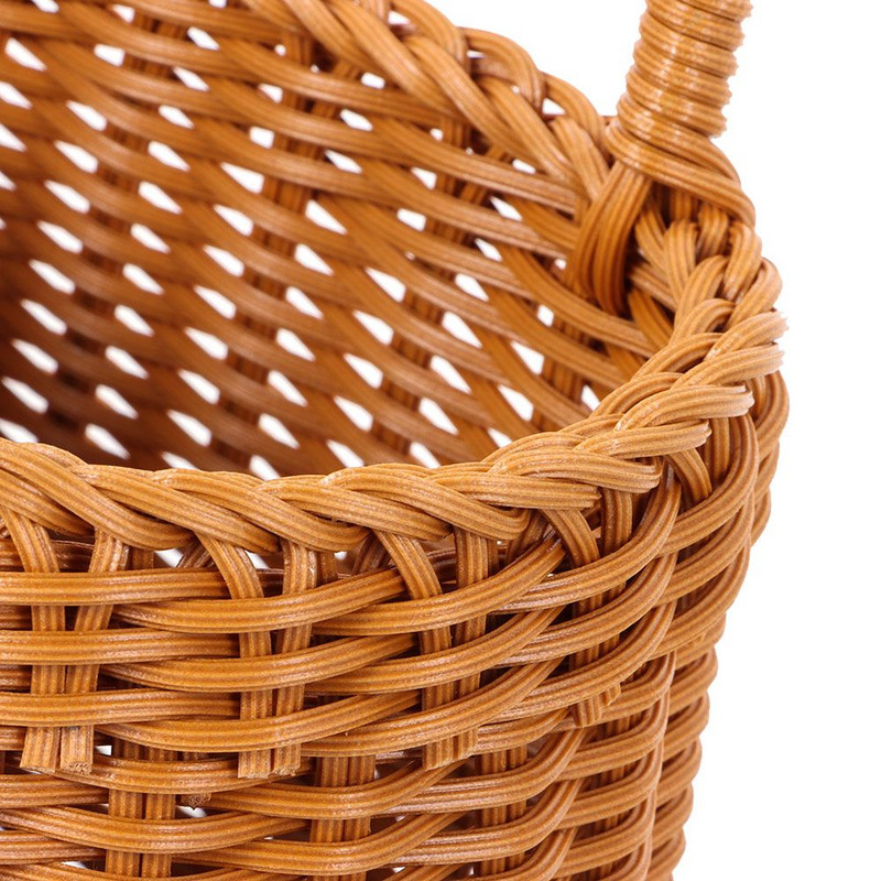 Jauna ziedu virtuve ar rokām austs dārzeņu augļu grozs piekarināms pie sienas organizators glabāšanas grozi dažādi piederumi