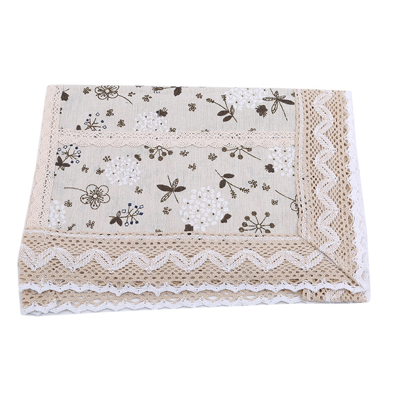 Vienkārša mežģīņu mikroviļņu krāsns, putekļu necaurlaidīga, necaurlaidīga pārklājuma dvielis Daudzfunkcionāla elektriskā cepeškrāsns ar uzglabāšanas maisiņu mājas dekorēšanai