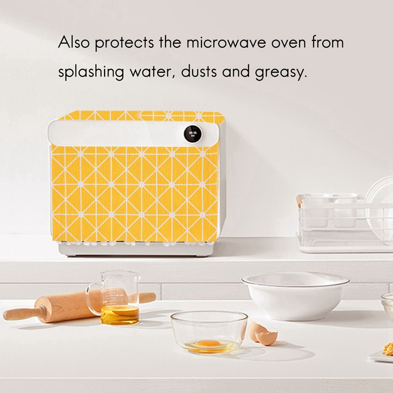 Moderna navlaka za mikrovalnu pećnicu Poklopac otporan na prašinu Napa za mikrovalnu pećnicu Kućni dekor Ručnik za mikrovalnu pećnicu s vrećicom Kućna oprema Vruće
