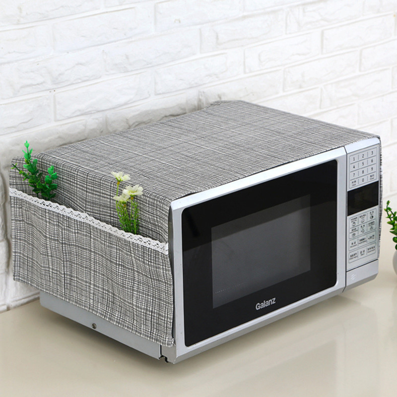 Jednostavna lanena modna kućna kuhinja Poklopac za mikrovalnu pećnicu Poklopac za prašinu Zaštitna navlaka za električnu pećnicu Kuhinjski pribor