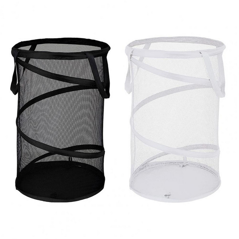 Košara za rublje Košara za prljavu odjeću za spavaonicu s dvostrukom ručkom Fina mrežica Sklopiva mreža Kupaonska velika sklopiva