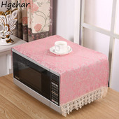 Mikroviļņu krāsns pārsegi žakarda dekoratīvie putekļu necaurlaidīgie vāki virtuves eļļas necaurlaidīgi daudzfunkcionāli ledusskapja skapja aizsargi