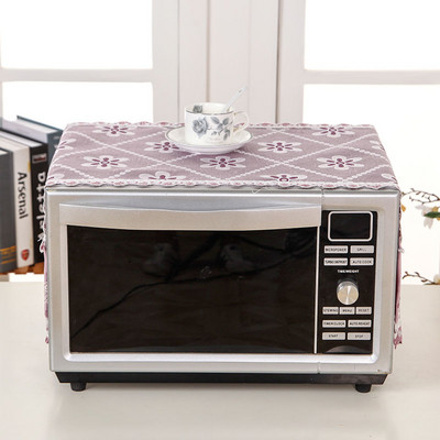 Mikroviļņu krāsns pārsegi žakarda dekoratīvie putekļu necaurlaidīgie vāki virtuves eļļas necaurlaidīgi daudzfunkcionāli ledusskapja skapja aizsargi